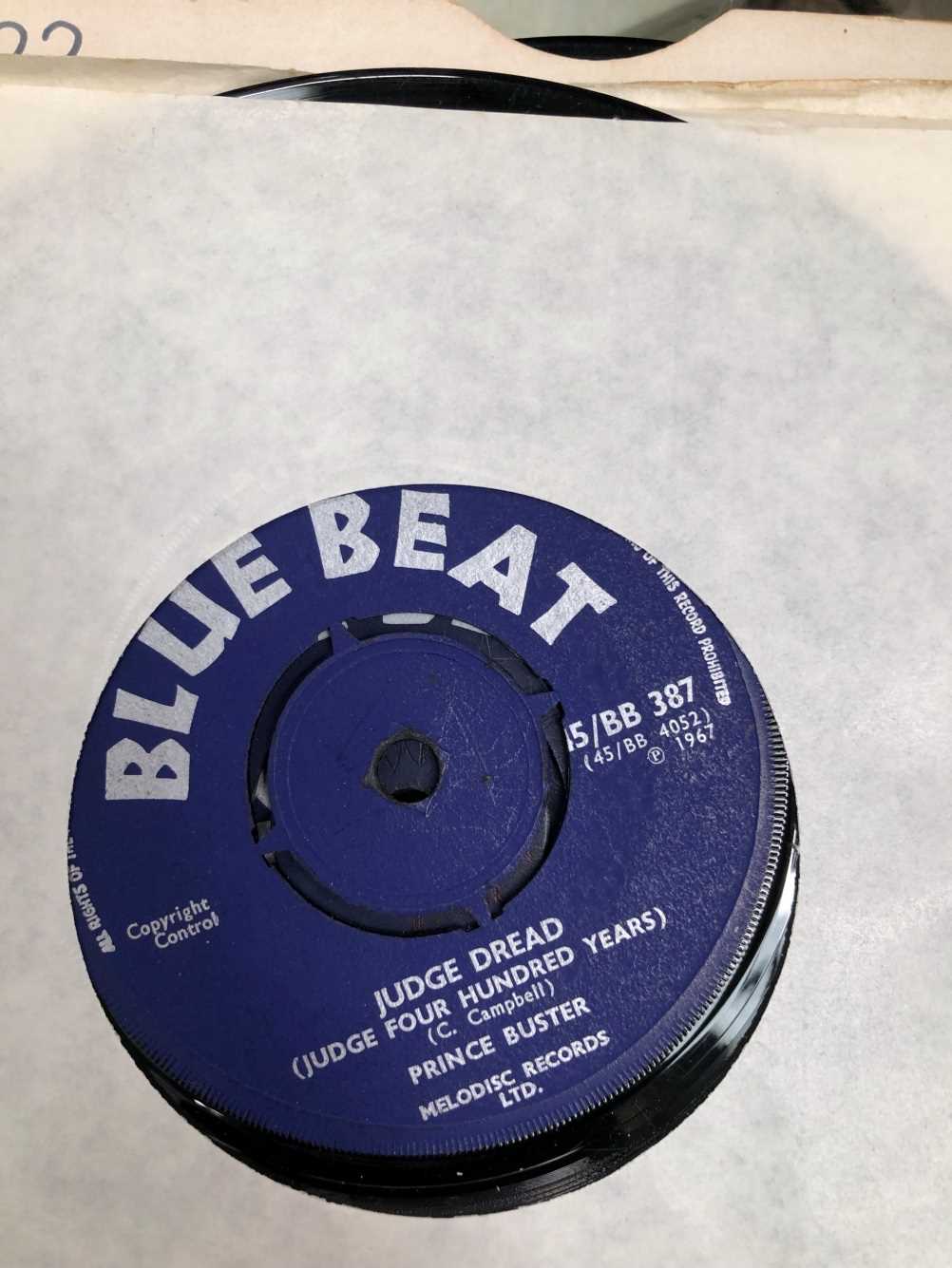 7" single records. Eleven Bluebeat singles including Prince Buster, Judge Dread, Laurel Aitken, - Image 10 of 12