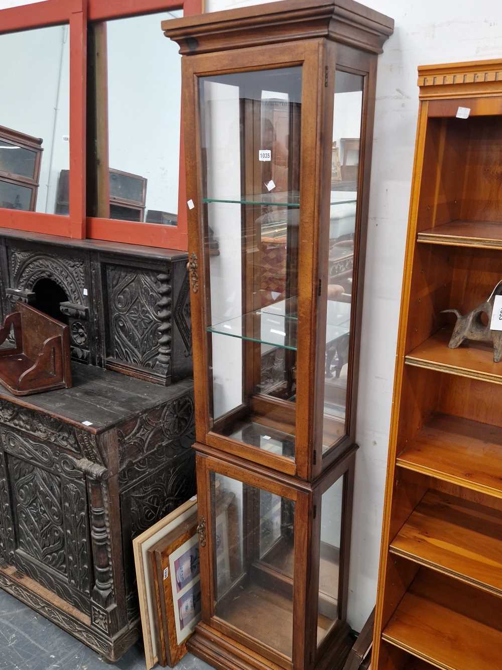 A display cabinet.