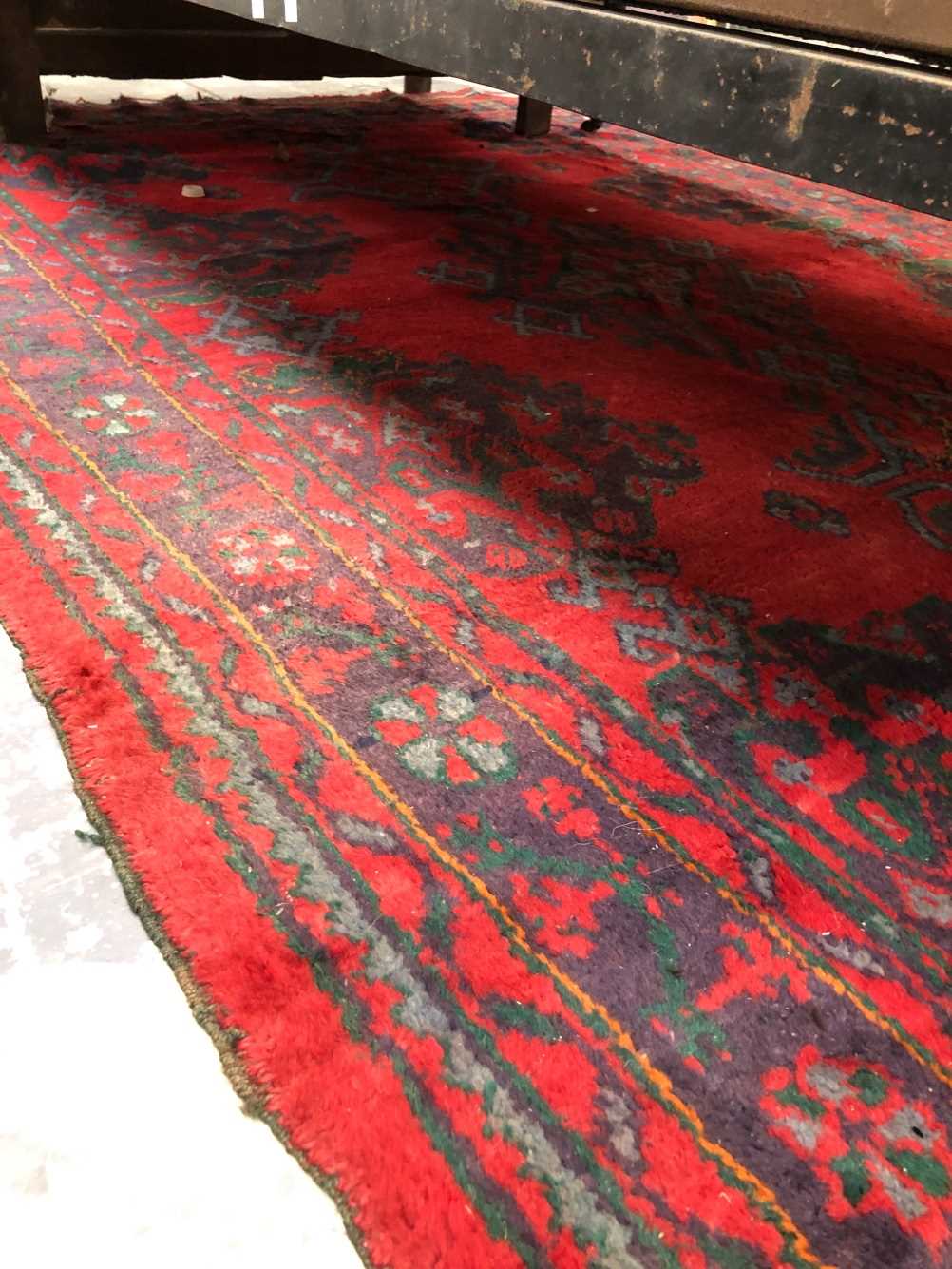 Turkish Oushak rug Measurements 264 x 188cms. - Image 14 of 18
