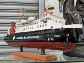 A scale model of a Caledonian ferry