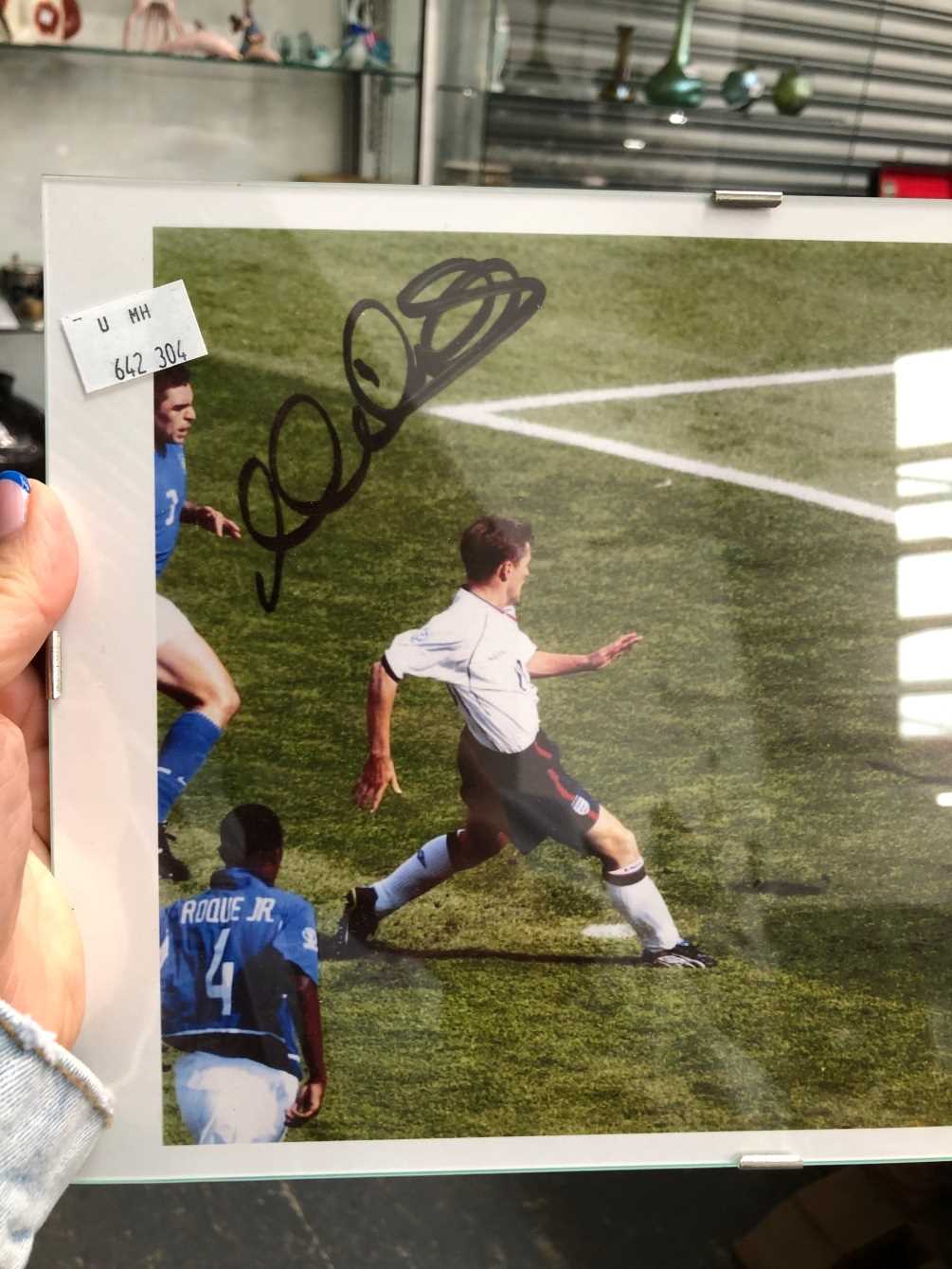 Multi-signed England football shirt with COA and a black Liverpool signed shirt by Michael Owen - Image 6 of 21