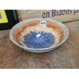 A Ruskin high fired glazed bowl.