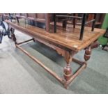 An oak refectory table