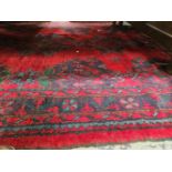 Turkish Oushak rug Measurements 264 x 188cms.