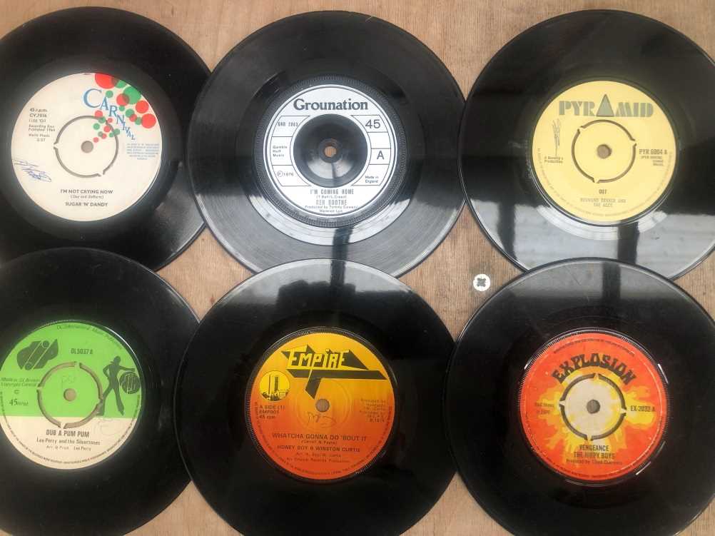 22 7" single records, Reggae / Ska, including Derrick Morgan, The Treetops, The Little Roy's, - Image 4 of 5