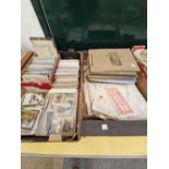 A large quantity of postcards and ephemera.