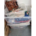 Large collection of sewing fabrics etc.