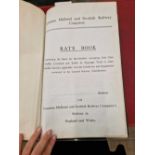 London Midland and Scottish Railway Company, rate book, in unused condition.