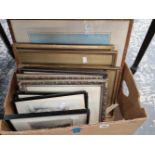 A quantity of 19th century painting and prints etc.