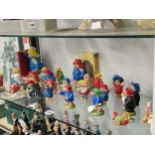 A collection of Paddington Bear figurines, some by Coalport