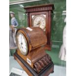Two Victorian mantle clocks.