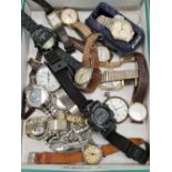 A collection of vintage watches to include Lorus, Montine, Ramona, Ingersoll, Avia, Sekonda etc.