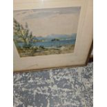 HENRY R WILKINSON (1884-1975), LAKE SCENE WITH MOUNTAINS, POSSIBLY WINDERMERE, SIGNED,
