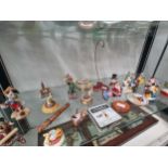 Disney character, enamel and porcelain miniature boxes