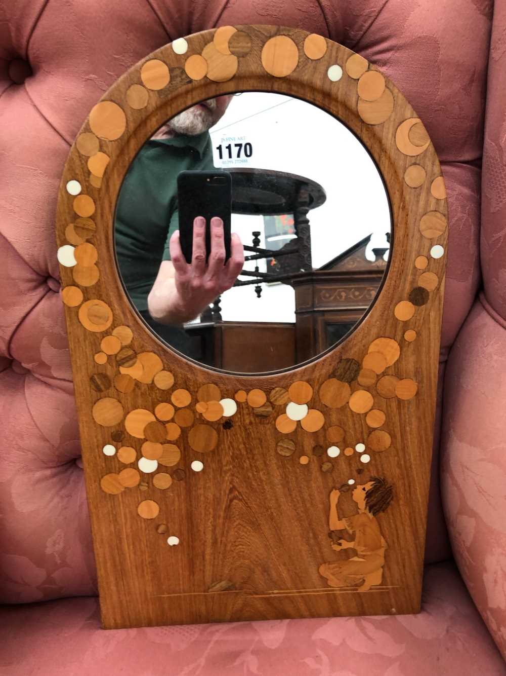 Two vintage wall mirrors. - Image 2 of 2