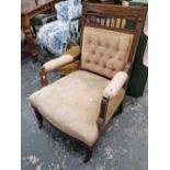 A Victorian arm chair.