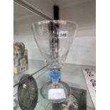 A Whitefriars limited edition goblet commemorating the RAF WWII war efforts