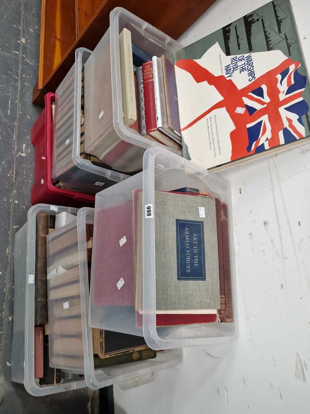 A collection of antique and later books.