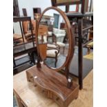 A Regency swing mirror.