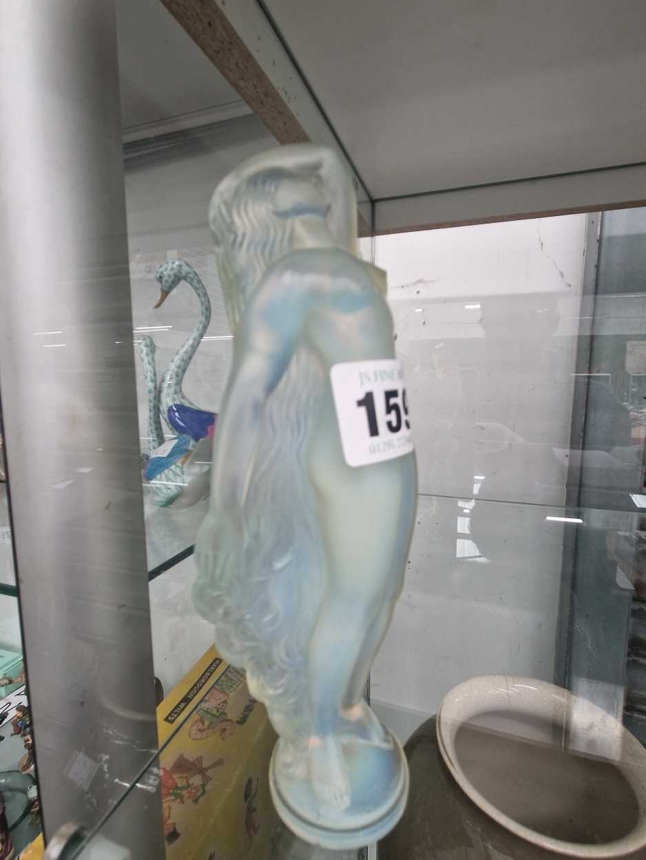 A Sabino iridescent glass figure of a lady