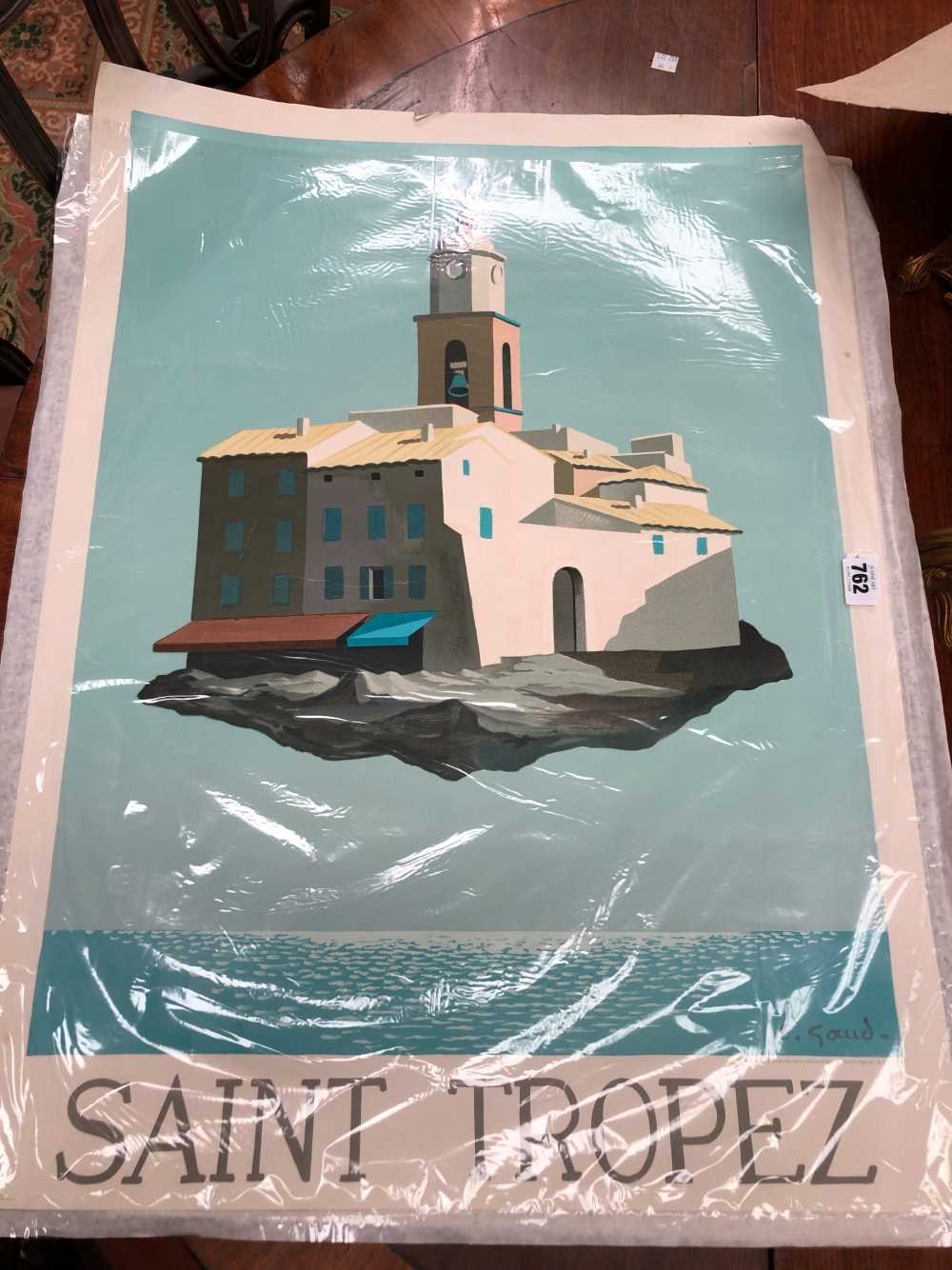 Large print after A.Jawlensay together with a Saint Tropez poster. - Image 2 of 3