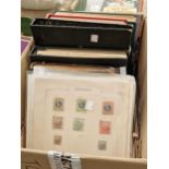 Albums, sheets and loose world stamps