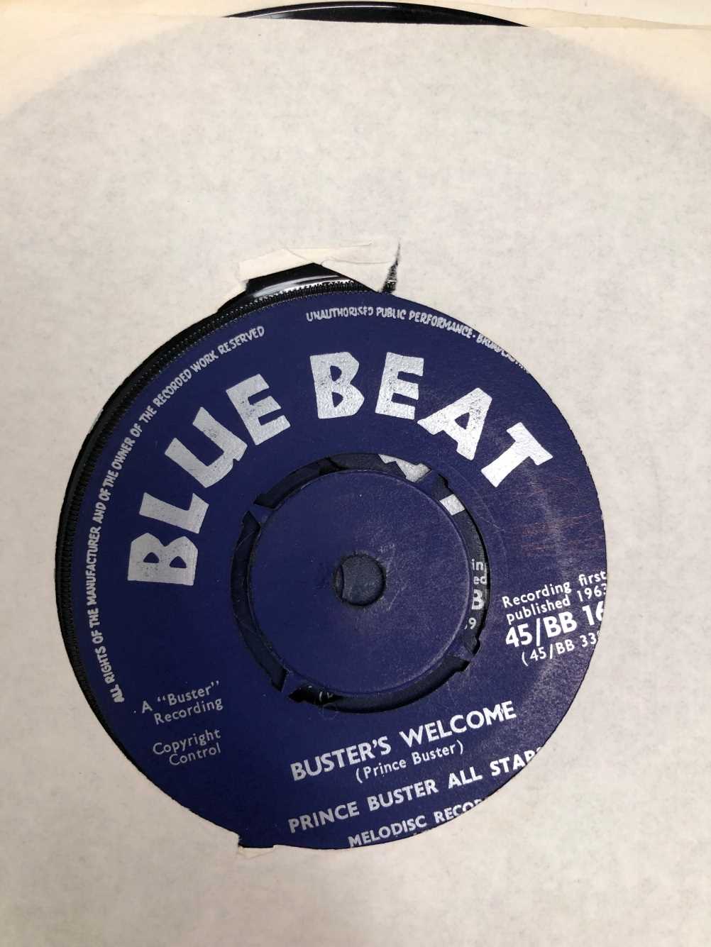 7" single records. Eleven Bluebeat singles including Prince Buster, Judge Dread, Laurel Aitken, - Image 3 of 12