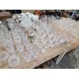 Large quantity of vintage and later drinking glasswares etc.