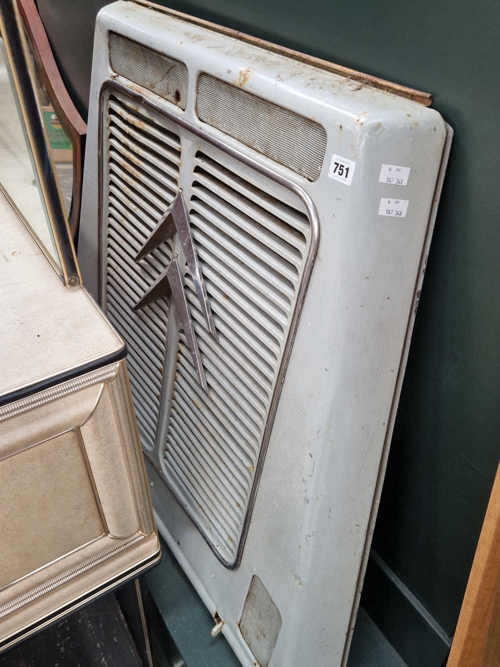 A vintage Citreon van radiator cover.