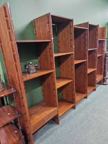 A mid Century sectional bookcase.