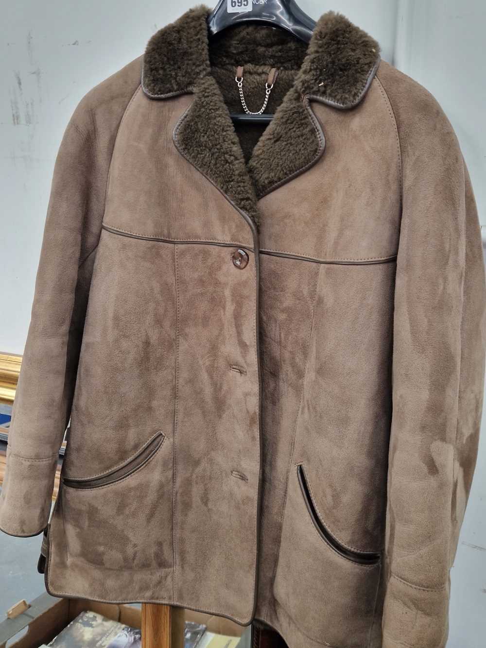 A sheepskin jacket.