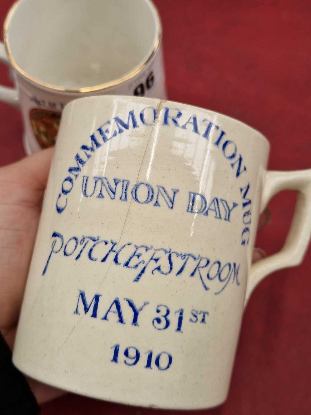 Two rare South Africa commemorative union day 1910 mugs. - Image 2 of 5