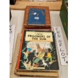 Childrens books by Milne, Lear and others to include Tintin Prisoners of the Sun
