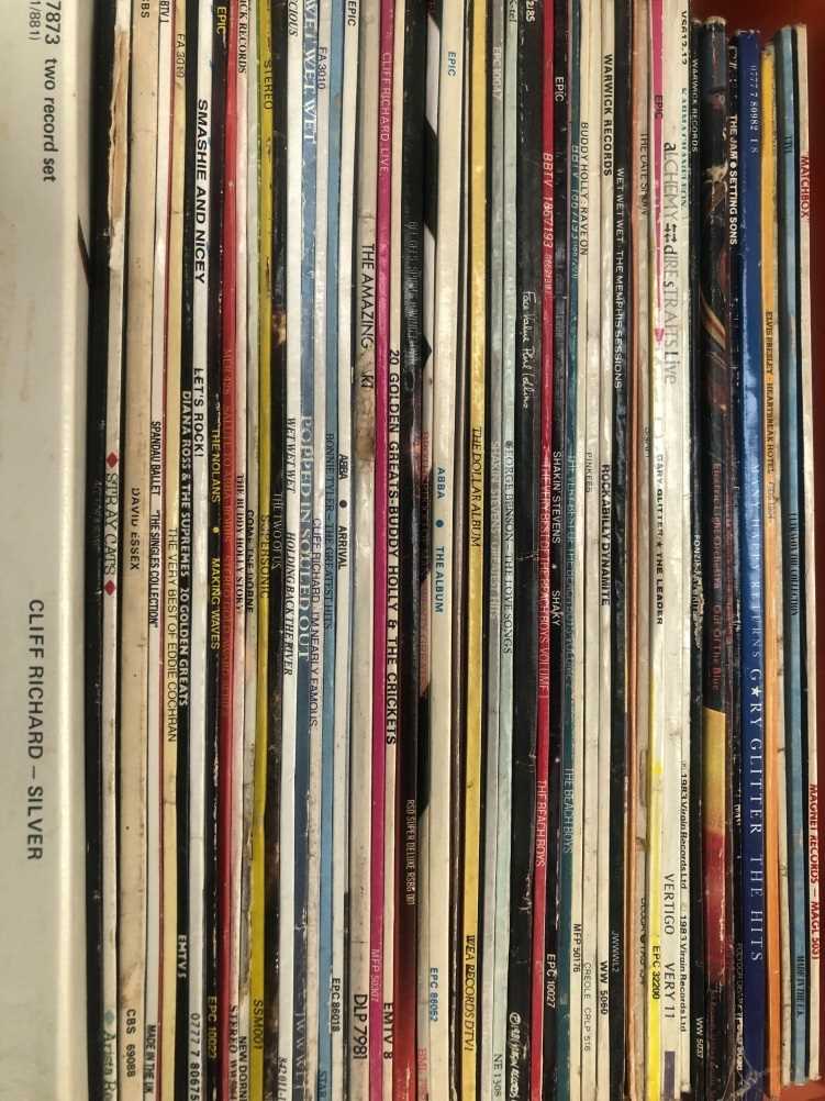 Approximately 50 LP record albums to include, Dire Straits, Elo, Wet Wet Wet, Abba etc. - Image 2 of 3