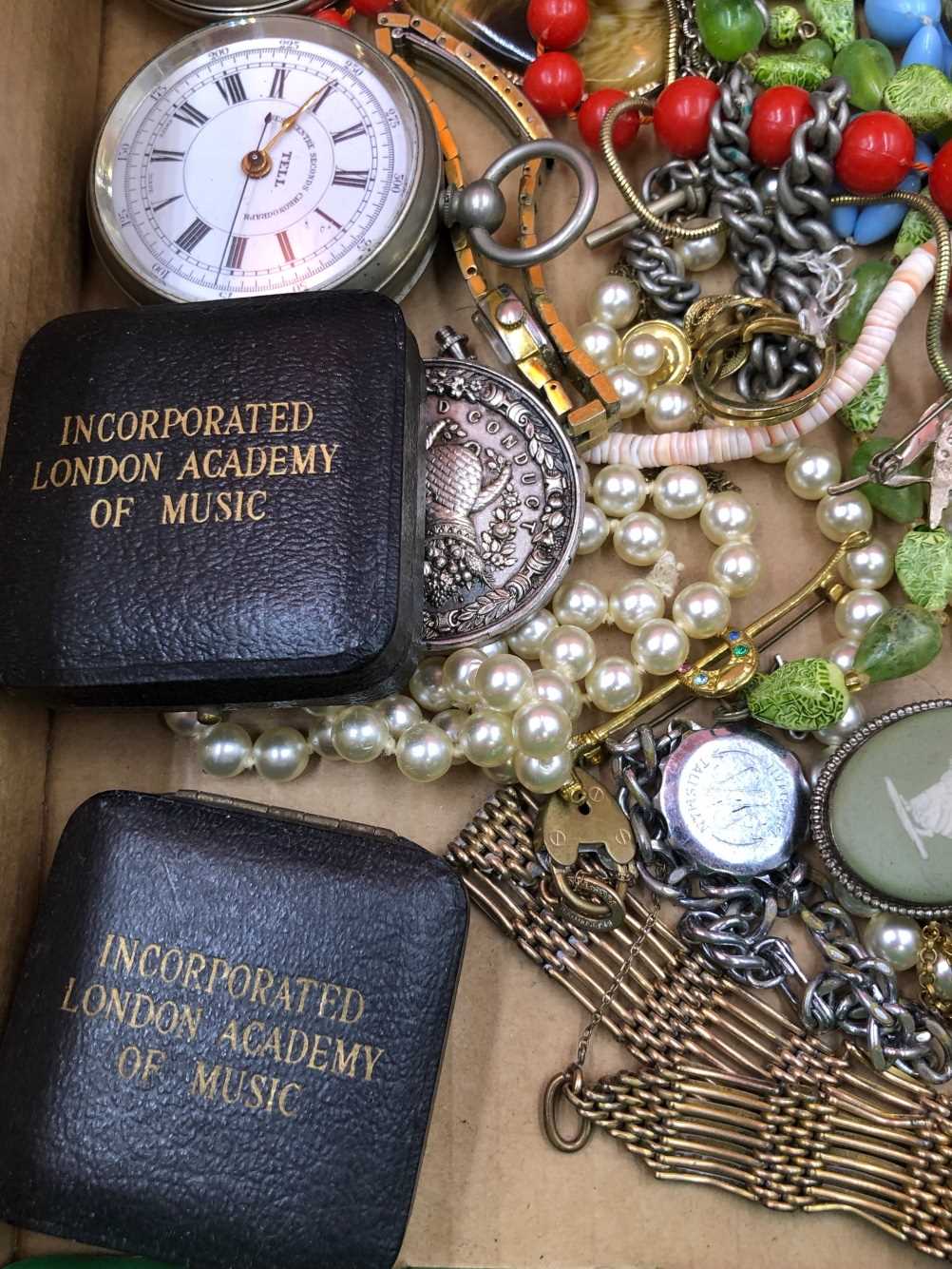 A Chester hallmarked silver open-faced pocket watch, together with three further chrome-plated - Image 6 of 6