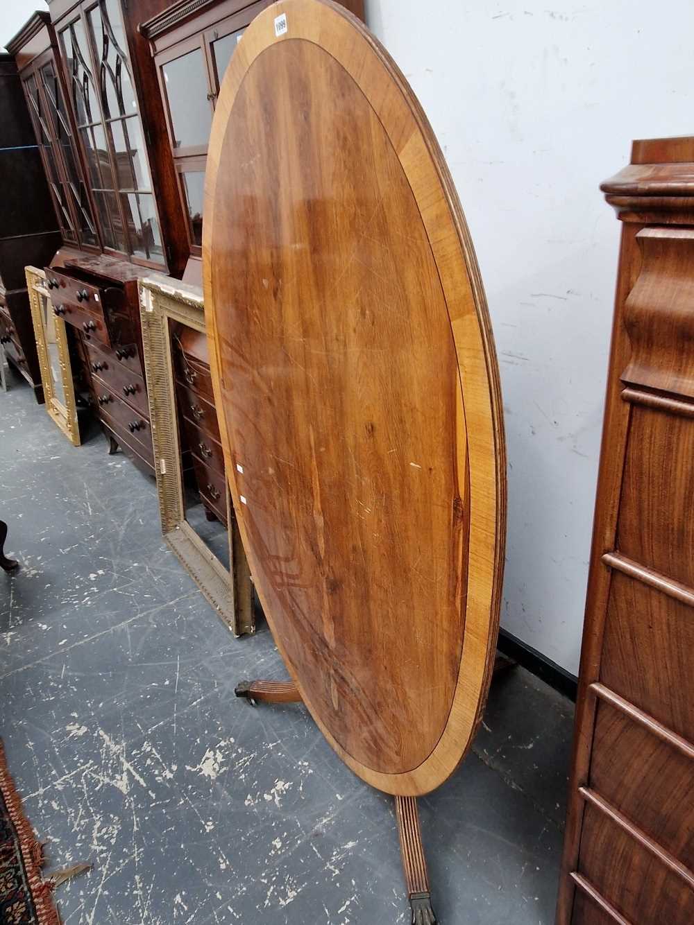 A tilt top breakfast table.