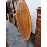 A tilt top breakfast table.