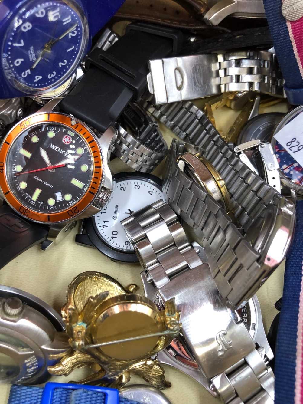 A collection of wristwatches to include Fossil, Casio, D&G, Focus, Sekonda, Storm, Samsung Gear S2 - Bild 5 aus 5