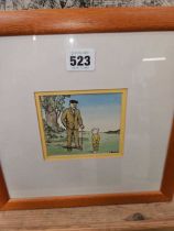 ALFRED BESTALL (20TH CENTURY) AN ORIGINAL ILLUSTRATION FOR RUPERT BEAR, SIGNED, WATERCOLOUR WITH