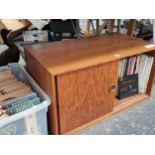 A 1970s record cabinet, LP, single and 78 rpm records, mainly classical