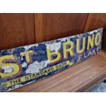 A St. Bruno Flake advertising enamel sign.