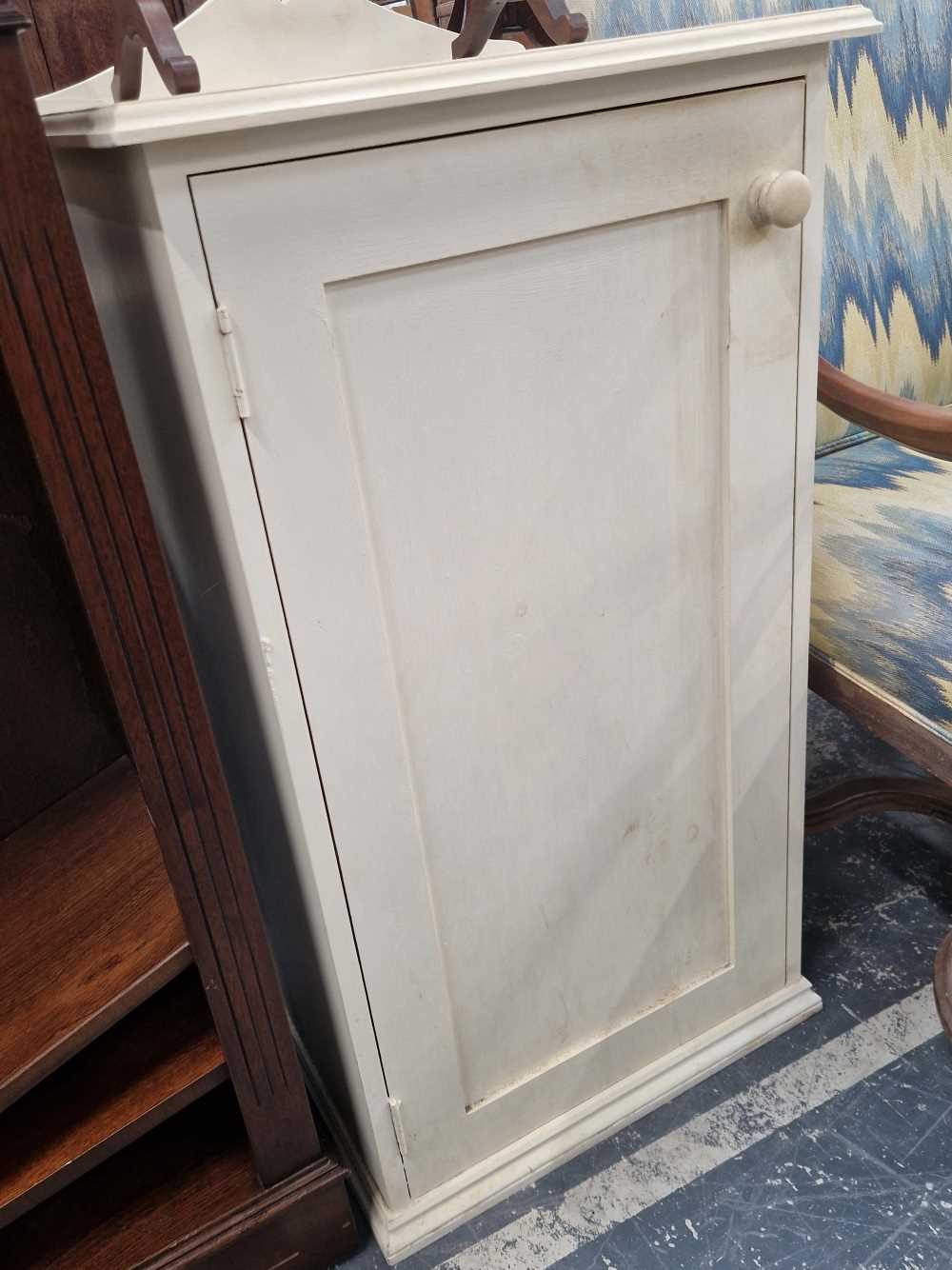 Painted pine side cabinet.