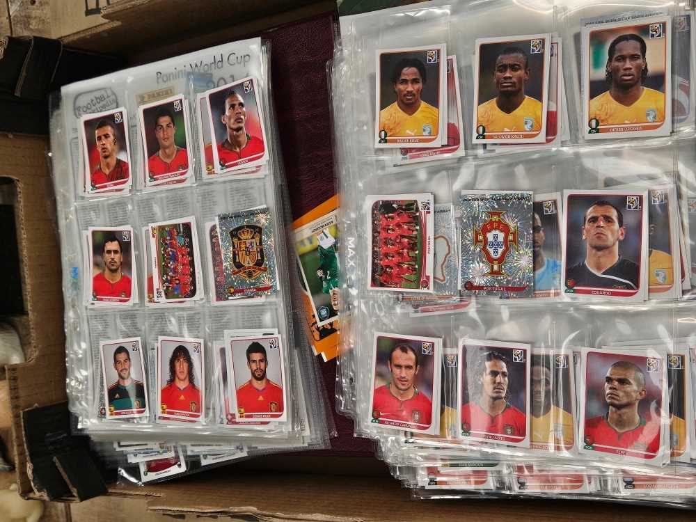 1980s Panini footballer cards in sleeves and in an album There is a sticker collector 1990 album - Image 9 of 45