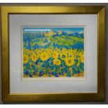 JOHN HOLT - SUNFLOWER SEILLANS, LIMITED EDITION 229/250. 800 x 890 mm