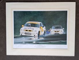 ANTHONY DOBSON - TURNING POINT, SIGNED BY JOHN CLELAND, SIGNED PRINT 474/695. 610 x 780 mm.