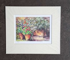 A E DANGERFIELD - FLOWER TROUGH LIMITED EDITION 60/750. 315 x 350 mm