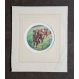 CLAIRE EVA BURTON - THE EPSOM DERBY LIMITED EDITION 258/495. 405 x 350 mm