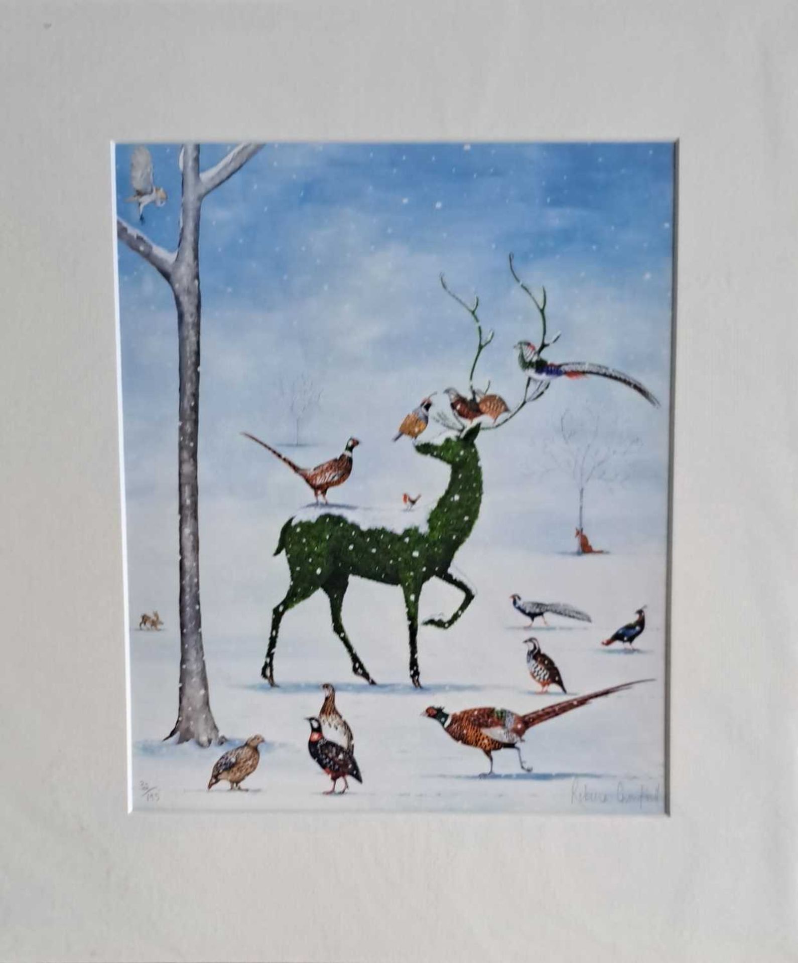 REBECCA CAMPBELL - WINTER WONDERLAND, LIMITED EDITION 32/195. 545 x 470 mm.