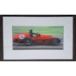ANTHONY DOBSON - ON THE LIMIT - MIKE HAWTHORN, LIMITED EDITION 7/150. 335 x 545 mm.