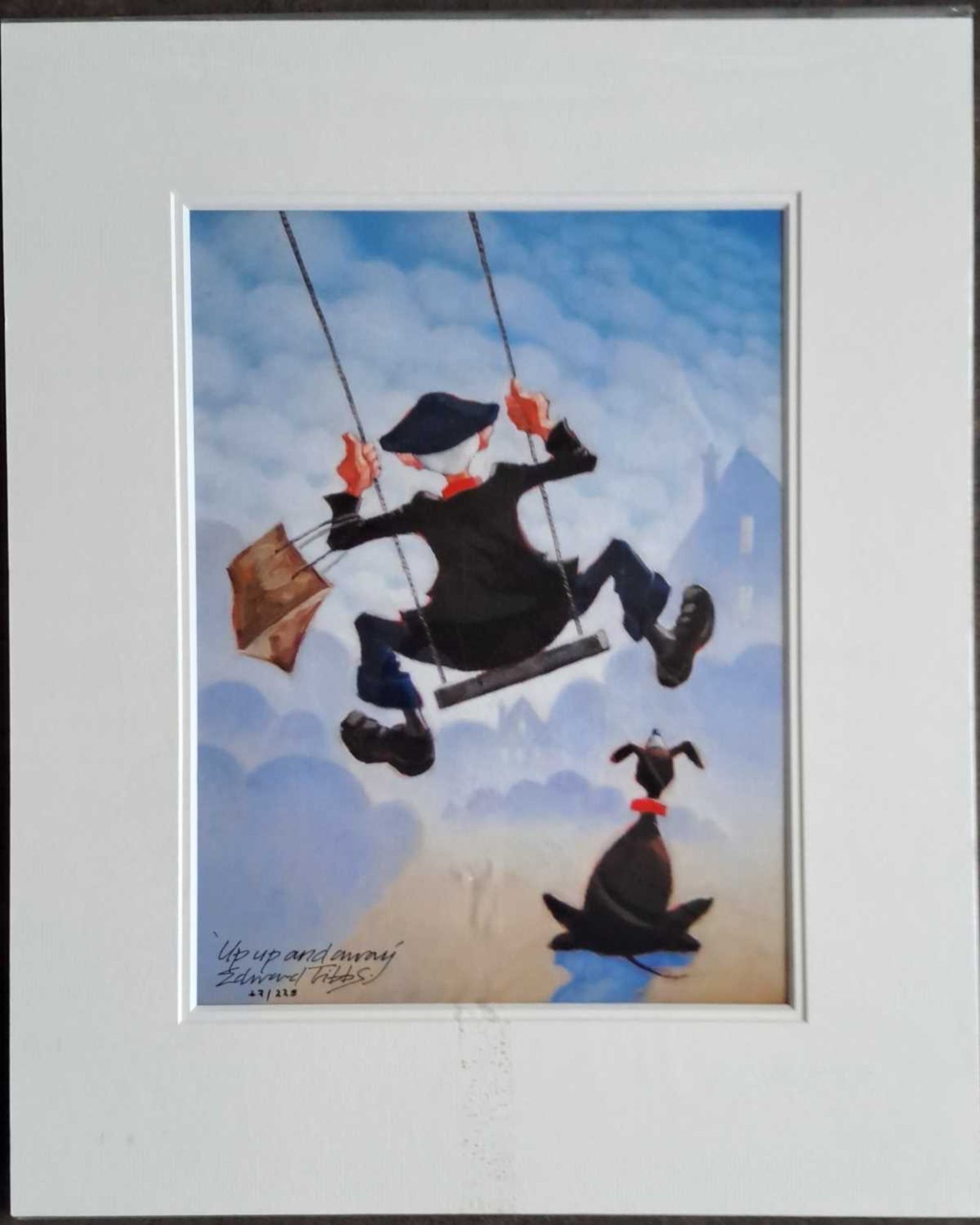 EDWARD TIBBS - UP UP AND AWAY, LIMITED EDITION 27/225. 520 x 420 mm